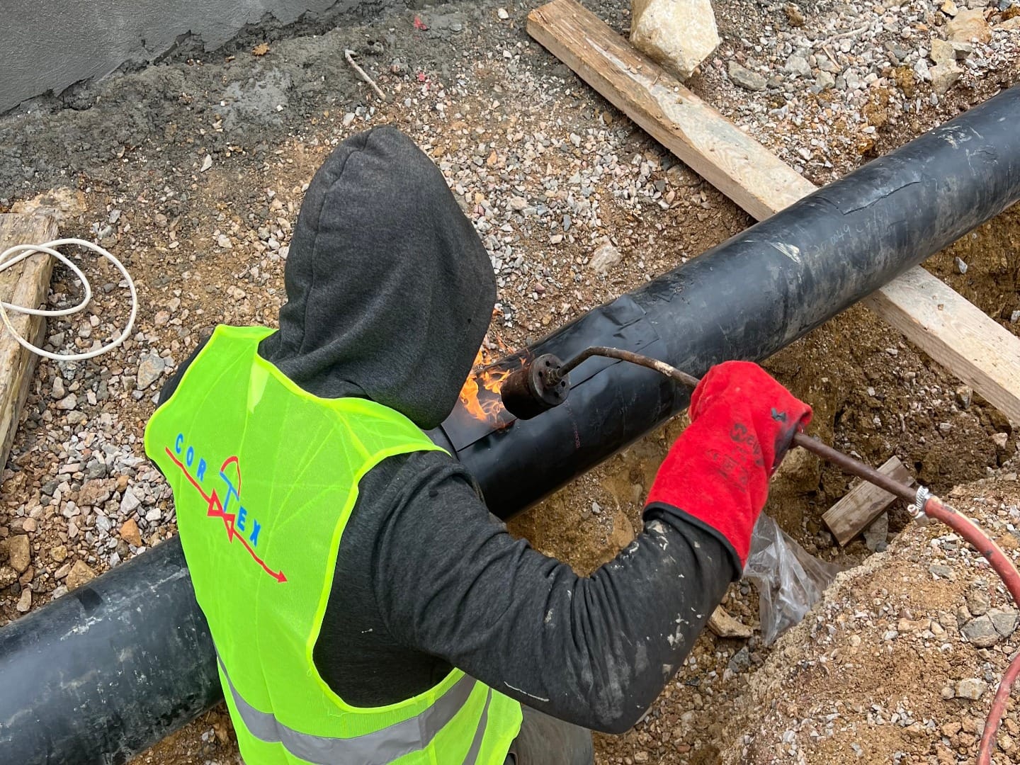 Revêtement d’une canalisation de gaz naturel